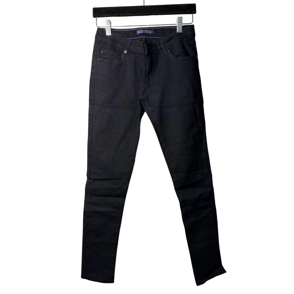 Levis Girls Black Denim Leggings Skinny Fit Stretch 5 Pockets Sz 14‎ Kids Wear